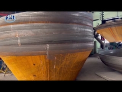 SA516 Gr70 শঙ্কুযুক্ত ট্যাংক মাথা দ্বৈত ফেজ ইস্পাত 25 মিমি পাইপ ক্যাপ স্টেইনলেস স্টীল ডিশ