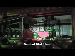 SA516 Gr70 শঙ্কু ডিশ হেড 2500mm ব্যাসার্ধ