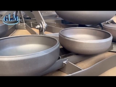 DIN 28011 কার্বন স্টীল স্টেইনলেস স্টীল টাইটানিয়াম ডিশ শেষ মধ্যে Torispherical ডিশ মাথা