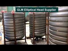 Asme 1000cm 2 থেকে 1 উপবৃত্তাকার মাথা স্টেইনলেস স্টীল ডিশ শেষ গরম গঠিত