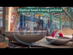 কার্বন ইস্পাত ডিশ ট্যাংক মাথা উপবৃত্তাকার মাথা