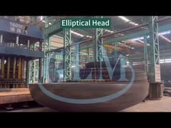 কাস্টমাইজড 2000MM 20MM 2 থেকে 1 ধাতু ইস্পাত পাইপ ফিটিং উপবৃত্তাকার ট্যাংক মাথা মাত্রা