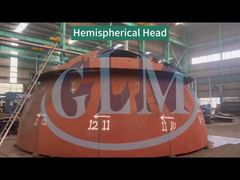 Large-size spliced ​​hemispherical head