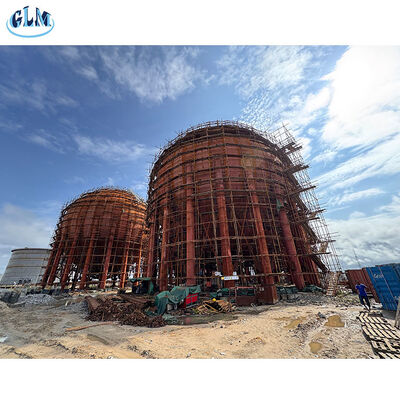 TOFD এবং এক্স-রে নন-ডেস্ট্রাকটিভ টেস্টিং এর অধীন বৃহৎ গোলাকার স্টোরেজ ট্যাঙ্ক।