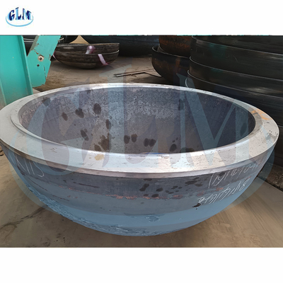 কার্বন ইস্পাত এলিপটিকাল ডিশ হেড ব্যাসার্ধ 900mm বেধ 80mm