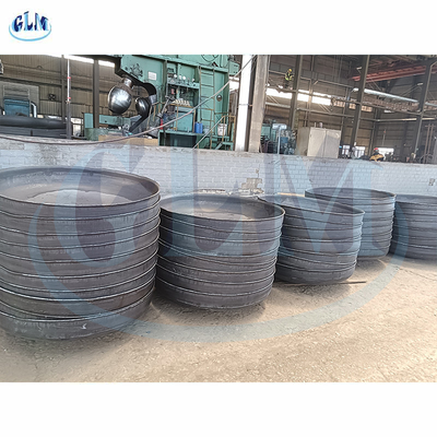 কার্বন ইস্পাত ক্যাপ 2500mm ব্যাসার্ধ সঙ্গে উপবৃত্তাকার থালা শেষ