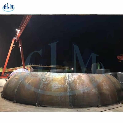 8600mm ব্যাসার্ধ কনিকাল ট্যাঙ্ক হেড ট্যাঙ্ক উত্পাদন জন্য ডিশ মাথা