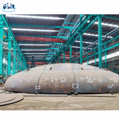ডায়া 11000mm 65mm বেধ কার্বন ইস্পাত Torispherical মাথা, মুকুট, পাতা মাথা