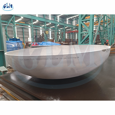 স্টেইনলেস স্টীল এলিপসয়েড ডিশ শেষ 2200mm ব্যাসার্ধ 25mm বেধ