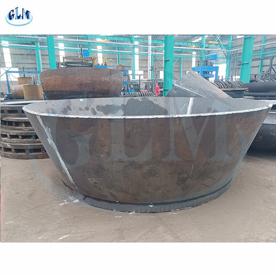 7000mm ব্যাসার্ধ ইস্পাত বড় প্লেট শঙ্কু, শঙ্কু ট্যাংক মাথা