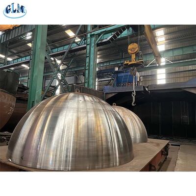কাস্টমাইজড আকার পরিসীমা এবং Butt ঝালাই বা seamless নির্মাণ সঙ্গে স্টেইনলেস স্টীল hemispherical ট্যাংক মাথা