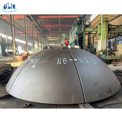 SA516 Gr70 100mm আধা গোলাকার ট্যাংক মাথা ASME স্টেইনলেস স্টীল ডিশ