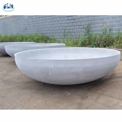 SS316L ASME 89mm উপবৃত্তাকার ডিশ হেড চাপ জাহাজ গম্বুজ শেষ GB