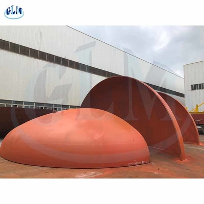 PED 300MM 1.5M সেমি এলিলিপটিকাল হেড চাপ জাহাজ ডিশ শেষ ডোম শেষ ক্যাপ