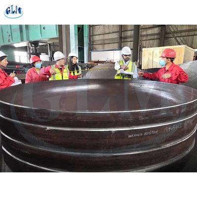 90mm 200mm কার্বন ইস্পাত উপবৃত্তাকার ডিশ শেষ চাপ জাহাজ ডিশ শেষ SS316L