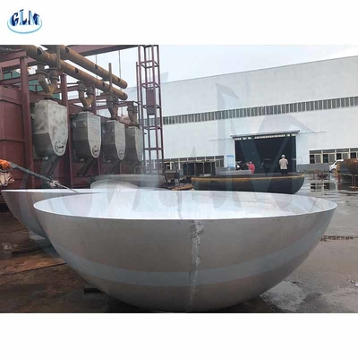 SA516gr70n 304L 316L স্টেইনলেস স্টীল আধা গোলাকার ট্যাংক মাথা আধা উপবৃত্তাকার