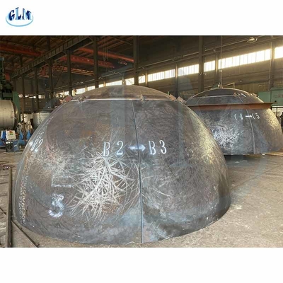 201 স্টেইনলেস স্টীল 89mm 1000mm Torispherical Dished End Hemispherical Heads For Bolier