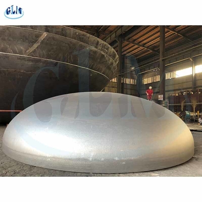 89mm 100mm PED ওয়েল্ড পাইপ ট্যাংক কার্বন ইস্পাত চাপ জাহাজের জন্য ডিশ মাথা শেষ