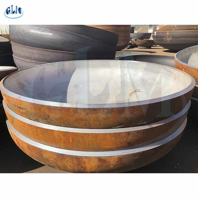 SA516gr70 SA240 304 চাপ জাহাজের ডিশ হেড স্টেইনলেস স্টীল ডিশ শেষ