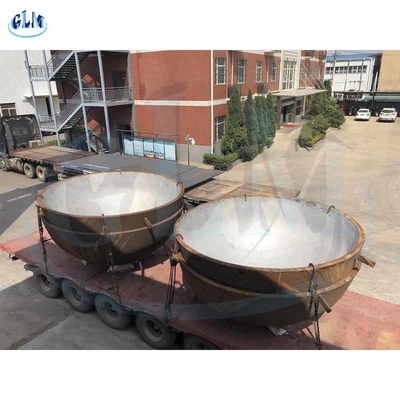 350mm টাইটানিয়াম Q235B খাদ আধা উপবৃত্তাকার মাথা ডিশ শেষ চাপ জাহাজ
