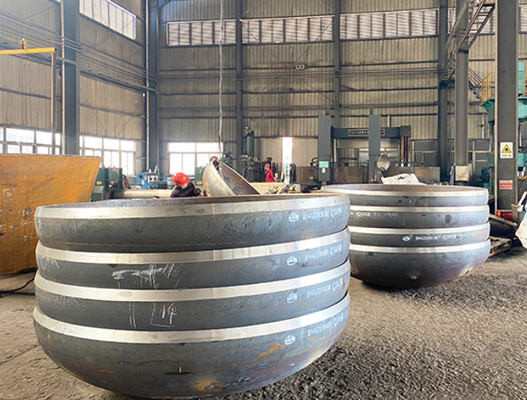 SS316L 2mm Asme Dished Ellipsoidal Dish End Dimensions চাপের পাত্রে 2 1