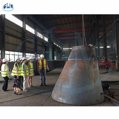 SA516 Gr70 শঙ্কু ডিশ হেড 2500mm ব্যাসার্ধ