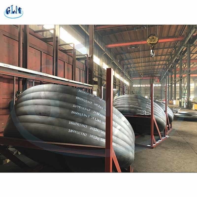 ফ্ল্যাঞ্জযুক্ত শুধুমাত্র ট্যাঙ্ক হেডস 2412mm ব্যাসার্ধ 6mm বেধ