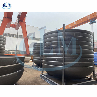 কার্বন ইস্পাত আধা উপবৃত্তাকার ট্যাংক মাথা 5000mm ব্যাসার্ধ 18mm বেধ