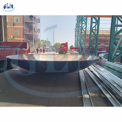 ব্যাসার্ধ 6000mm কার্বন ইস্পাত নীচের প্লেট, ট্যাংক জন্য ডিশ মাথা