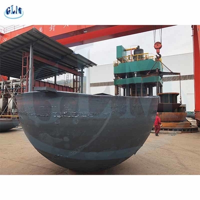 ব্যাসার্ধ 4300mm চাপ জাহাজের জন্য ঢালাই বড় ধাতু গোলার্ধ