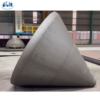 কার্বন ইস্পাতের কাস্টমাইজড কনিকাল ট্যাঙ্ক হেডস 15°, 30°, 45°, 60° কনস অ্যাঙ্গেল সহ শিল্প অ্যাপ্লিকেশনের জন্য