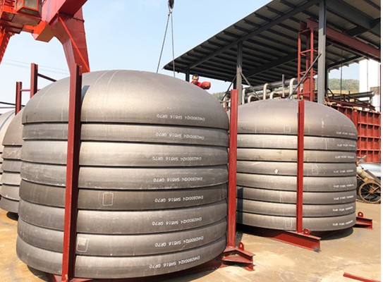 3600mm As516 Gr 70 এলিলিপসাইডাল ডিশ শেষ Asme এলিলিপসাইডাল মাথা মাত্রা তেল গ্যাস ট্যাংক জন্য